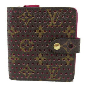 Louis Vuitton Compact Zip Round Wallet Canvas Brown